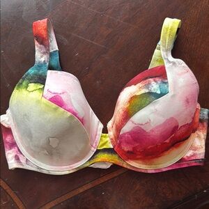 🆕Calia Colorful Watercolor Print Bikini Swim Top